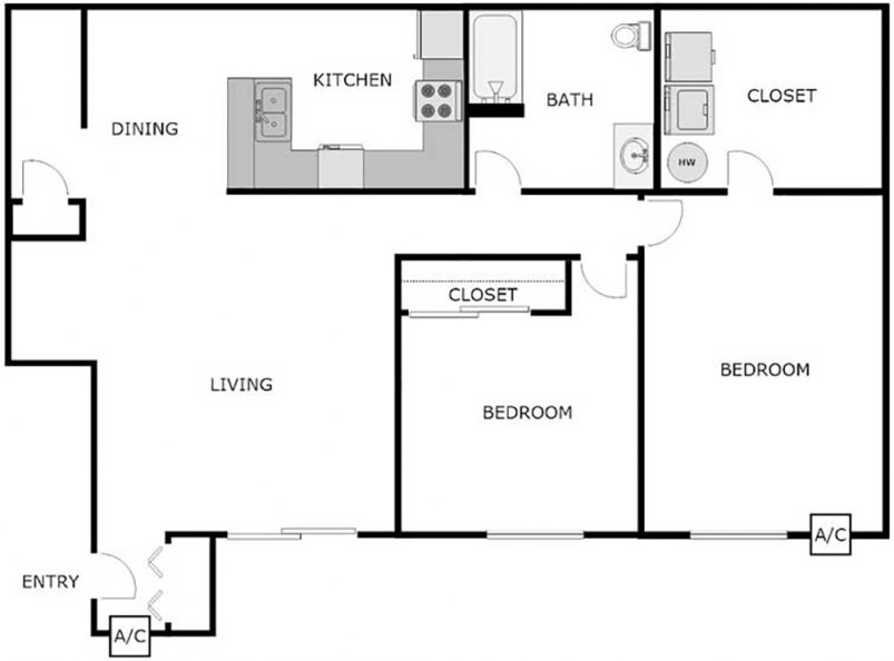 Lower 2 Bedroom Floor Plan Lower 2 Bedroom Floor Plan